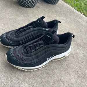 Black air max 97 reflective strip size 11